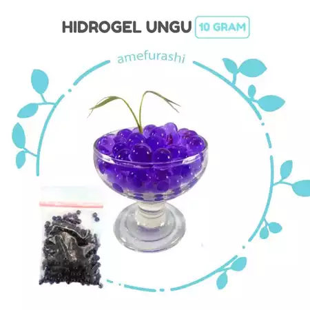 Hidrogel Purple Hidrogel Ungu Cocok Untuk Souvenir Bunga Potong dan Tanaman Hias