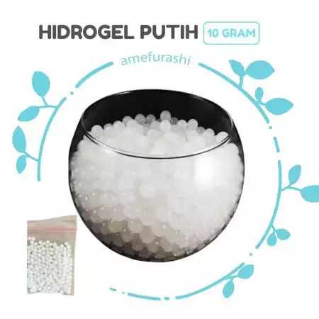 Hidrogel Putih Media Tanam Untuk Bunga Potong dan Tanaman Hias